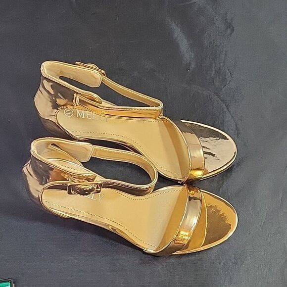 BRAND NEW MELLY ZOANNA ADJUSTABLE BUCKLE ANKLE STRAP ONE BAND STRAP SANDAL - Picture 6 of 16